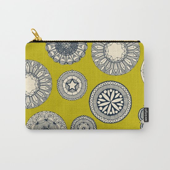 mandala cirque spot chartreuse Carry-All Pouch