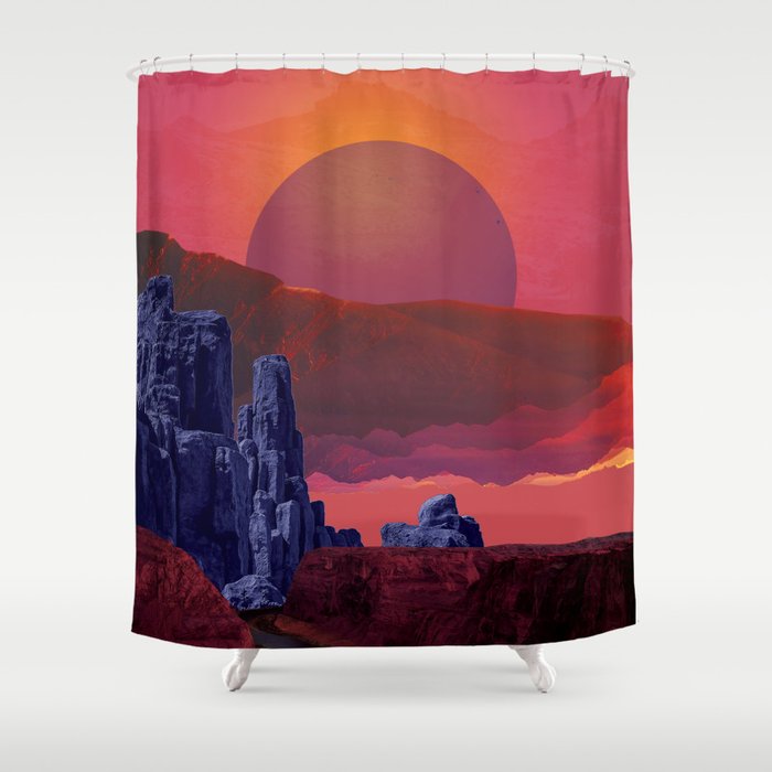 Moody Canyon Shower Curtain