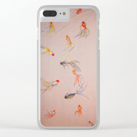 Goldfish Pond Clear iPhone Case