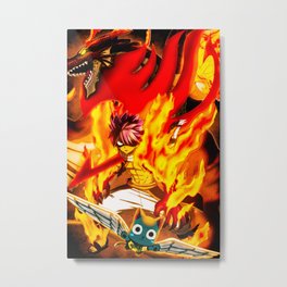 Natsu Fairytail's Fire DragonSlayer Metal Print