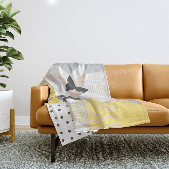 Geometric Pattern based on Scandinavian Graphic Design Throw