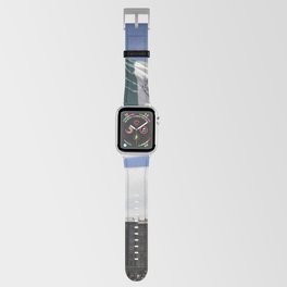 Mexico Photography - Mexican Flag Fluttering In The Wind Apple Watch Band