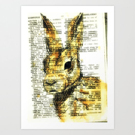 rabbit n. Art Print