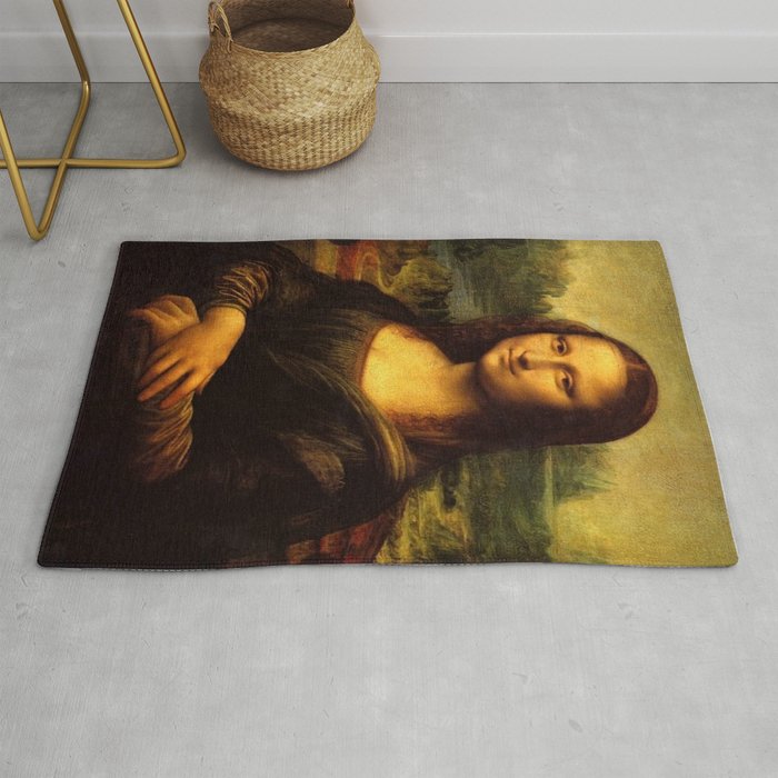 Mona Lisa Painting Rug