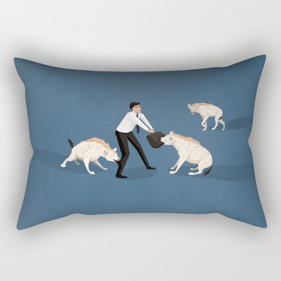 Mobbing at work Rectangular Pillow