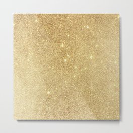 Elegant stylish faux gold glitter Metal Print | Curated, Bright, Elegantglitter, Luxury, Girlygirl, Fashion, Fauxgold, Glamor, Abstractglitter, Elegantgold 