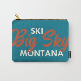 Ski Big Sky Montana Vintage Poster Carry-All Pouch | Retro, Vintagetravel, Skiing, Montana, Skier, Snowboarding, Travel, Adventure, Downhill, Blackdiamond 
