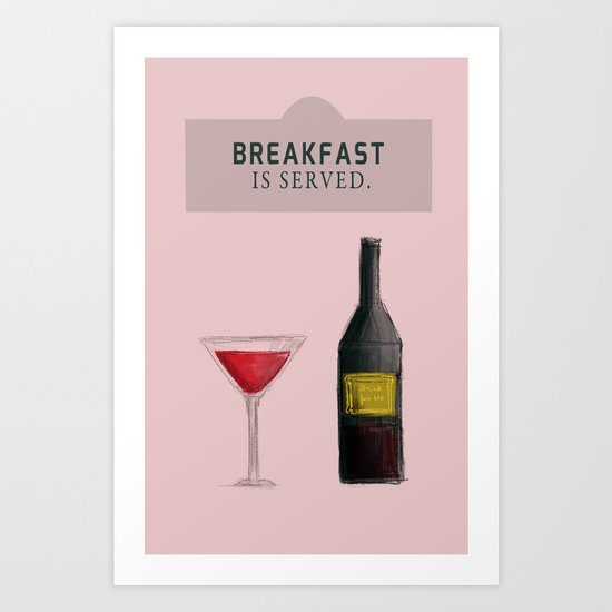 Drink With Me Art Print