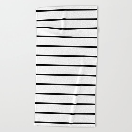 Minimalist Stripes Beach Towel