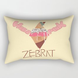 World in Pink - Zebrat Single Art Rectangular Pillow