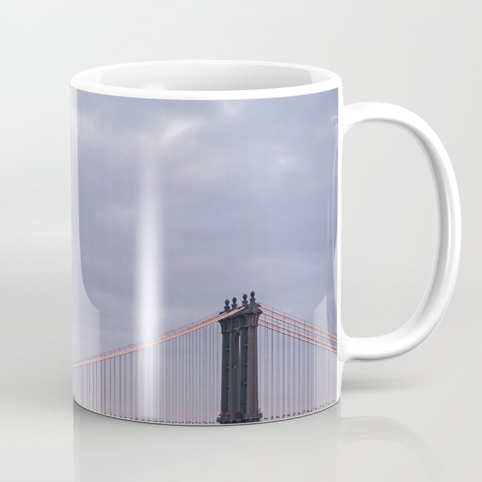 Manhattan Bridge at Sunset | Travel Photography in NYC Coffee Mug