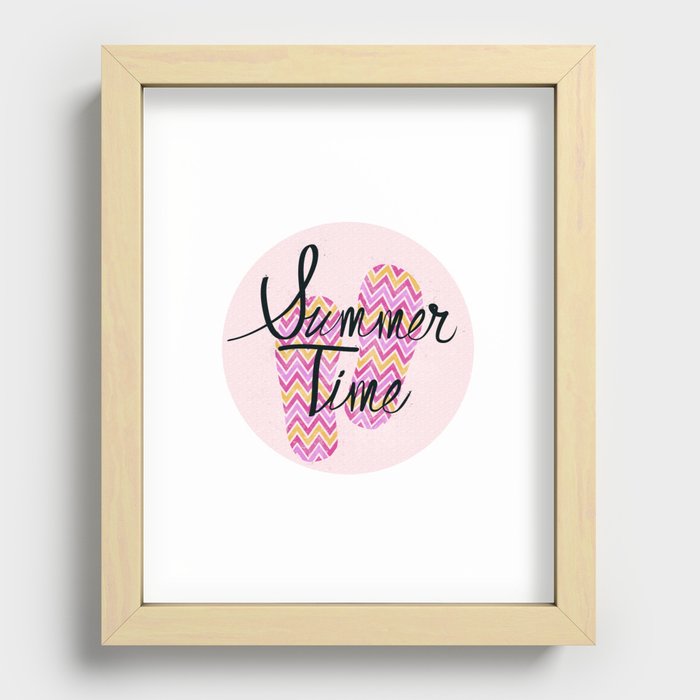 summertime Recessed Framed Print