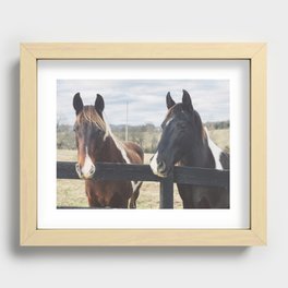 Horses 2 Recessed Framed Print