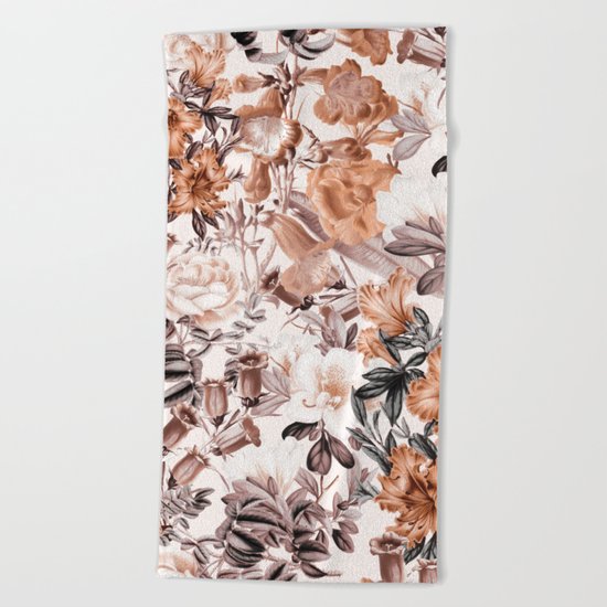 Summer Garden Beach Towel