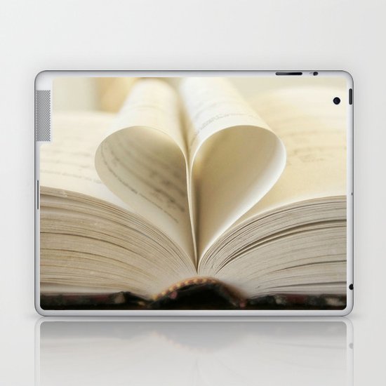 Book Heart Laptop & iPad Skin