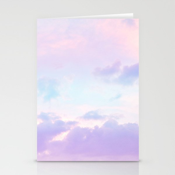Unicorn Pastel Clouds #1 #decor #art #society6 Stationery Cards
