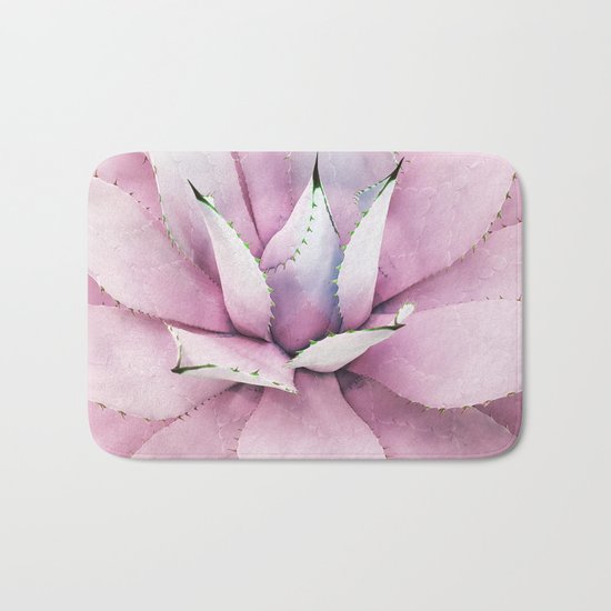 Pink Succulent Bath Mat