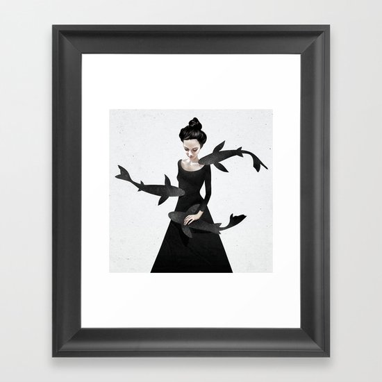 News from afar Framed Art Print