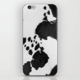 Black And White Howdy Cowhide (xii 2021) iPhone Skin