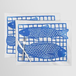 Grilled Fish: Blue Placemat
