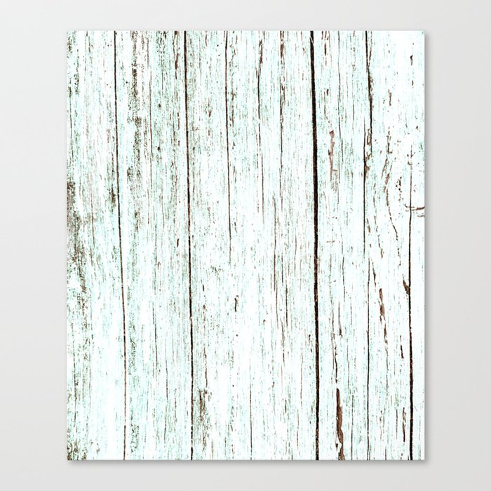 Rustic Mint Painted Distressed Wood Texture Barn Wood Canvas Print by  GraphicBrat