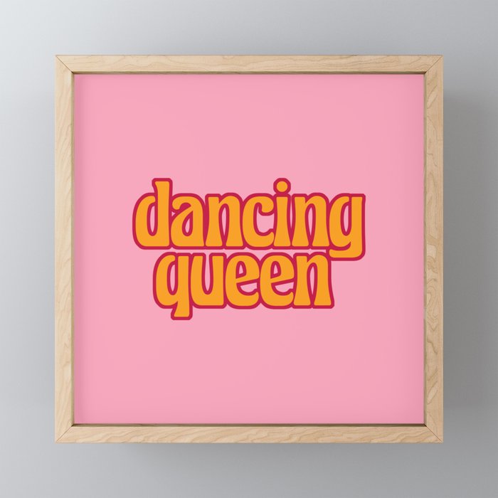 dancing queen Framed Mini Art Print