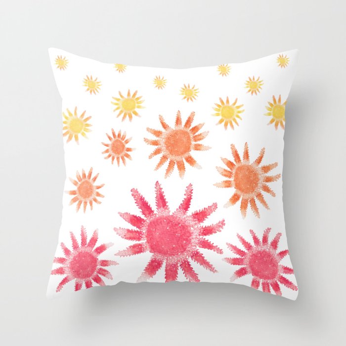 Starfish - Warm Palette Throw Pillow