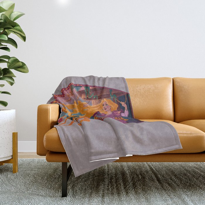 Rapunzel throw sales blanket