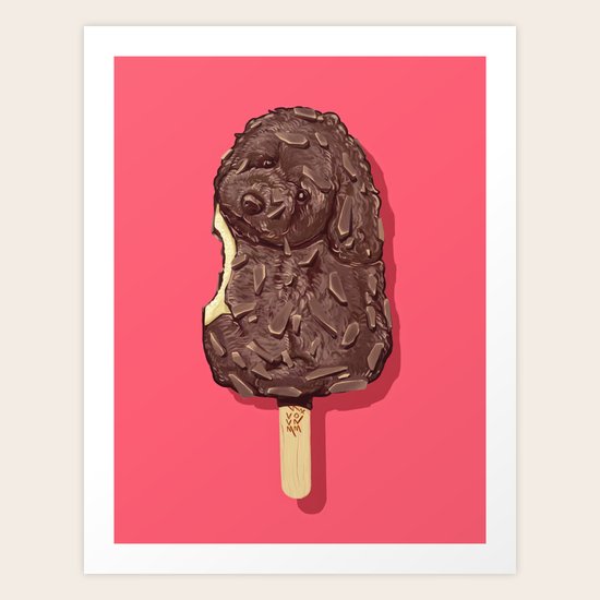 POP POODLE Art Print