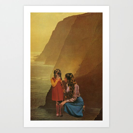mother stands for comfort Art Print