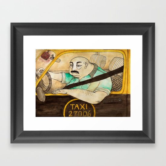 Taxi de Buenos Aires Framed Art Print