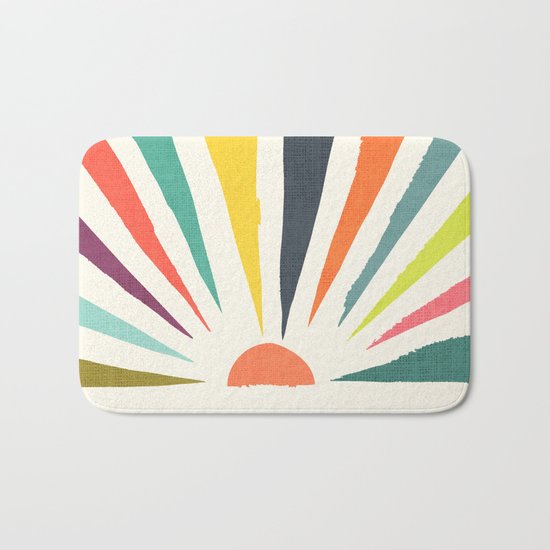 Rainbow ray Bath Mat
