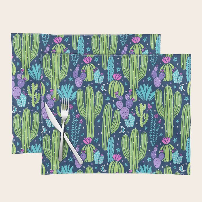 Sonoran Desert Night Placemat by robyriker Society6