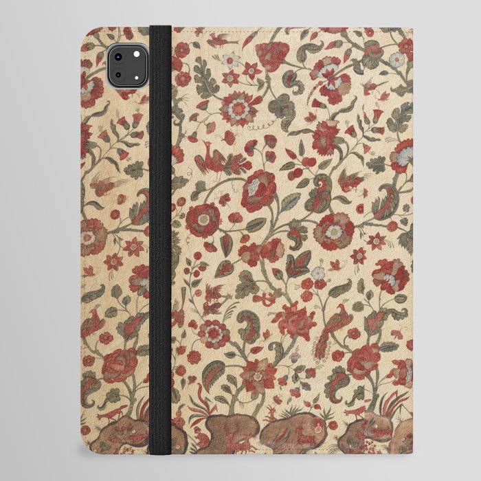 Antique Floral and Birds Chintz Design iPad Folio Case