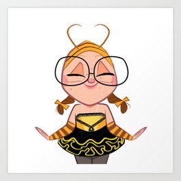 Bee Kid Art Print