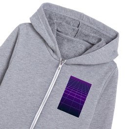 Synthwave Minimal Pantone Colors Kids Zip Hoodie