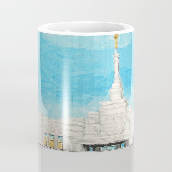 Reno Nevada Lds Temple Painting Coffee Mug By Bekablo Society6