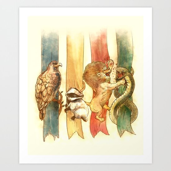 House Brawl Art Print