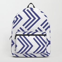 Purple and White Chevron Arrow Pattern Pairs DE 2022 Popular Color Beaded Blue DE5909 Backpack
