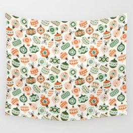 Vintage Ornaments Wall Tapestry
