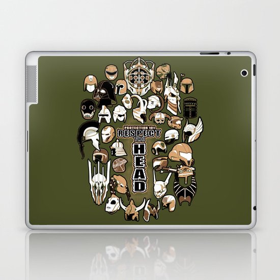 Helmets of fandom - respect the head! Laptop & iPad Skin