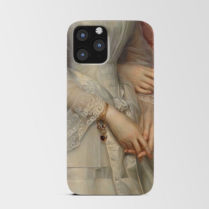 Renaissance Painting Detail August Schiøtt - The Reventlow Sisters  iPhone Card Case