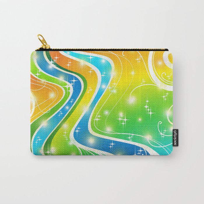 Ornamental Abstract Bright Colors Background Carry-All Pouch