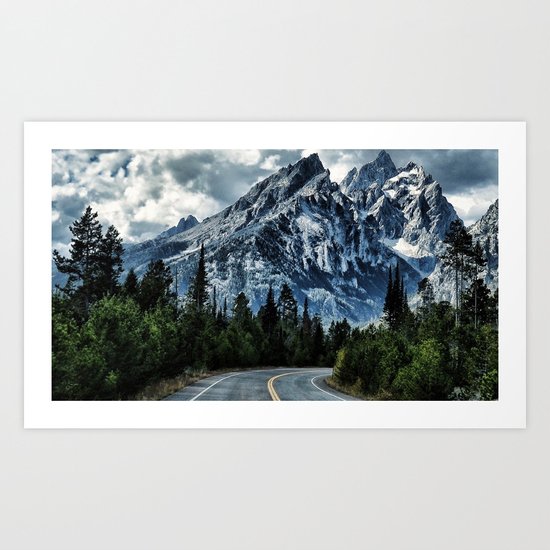 Mountain road Art Print