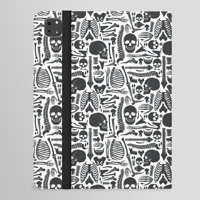 Human Skeleton Goth Pattern  iPad Folio Case
