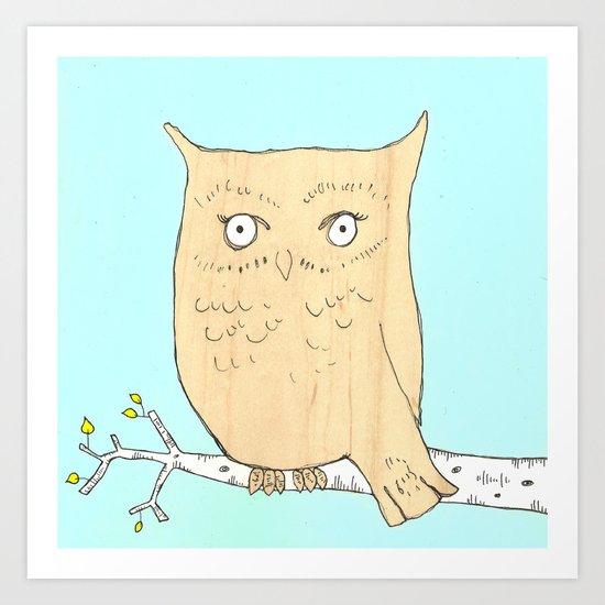 Owl's Place Art Print