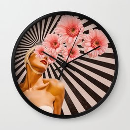 Blossom flower girl Wall Clock