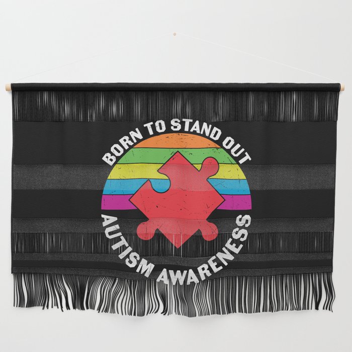 Born To Stand Out Autism Awareness Wall Hanging