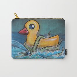 Quacken Carry-All Pouch | Rubberduck, Acrylics, Painting, Kraken, Funny, Duck 