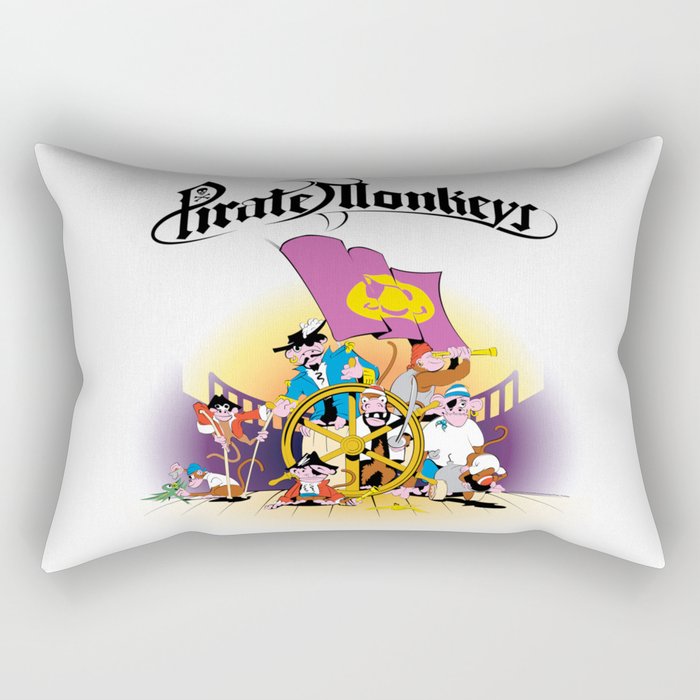 Pirate Monkeys Rectangular Pillow